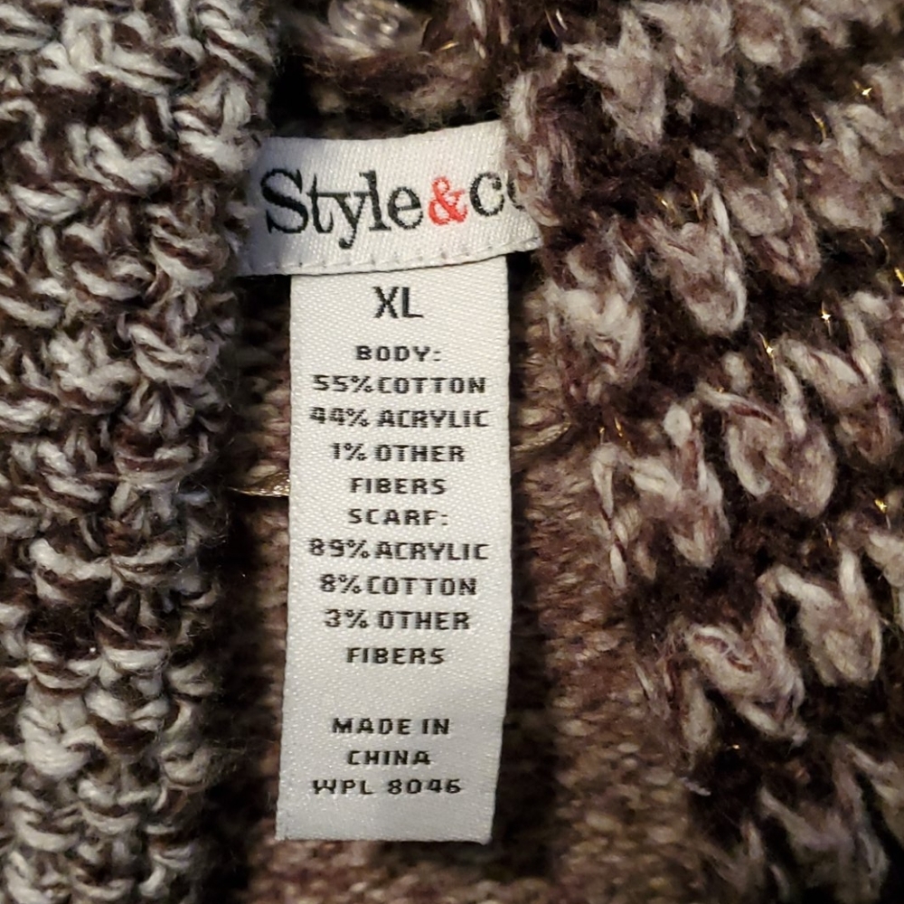 Style & Co long sweater/scarf - Picture 5 of 5
